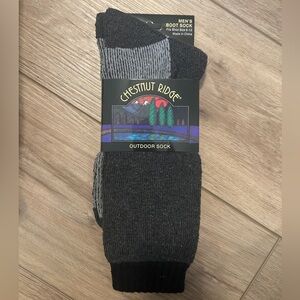 Chestnut Ridge Outdoor Sock Mens 6-12 Two Tone Grey Hiking 🥾 Lifestyle Gorpcore
